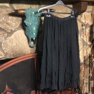 Black gauze skirt